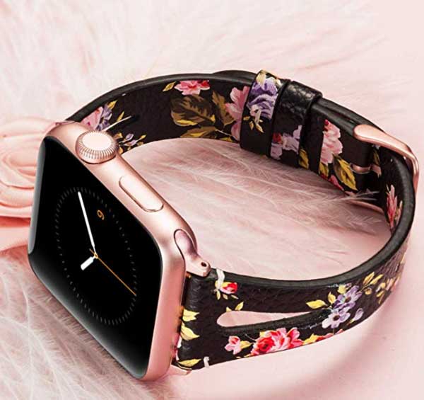 Wearlizer Damer Blomster Apple Watch Band