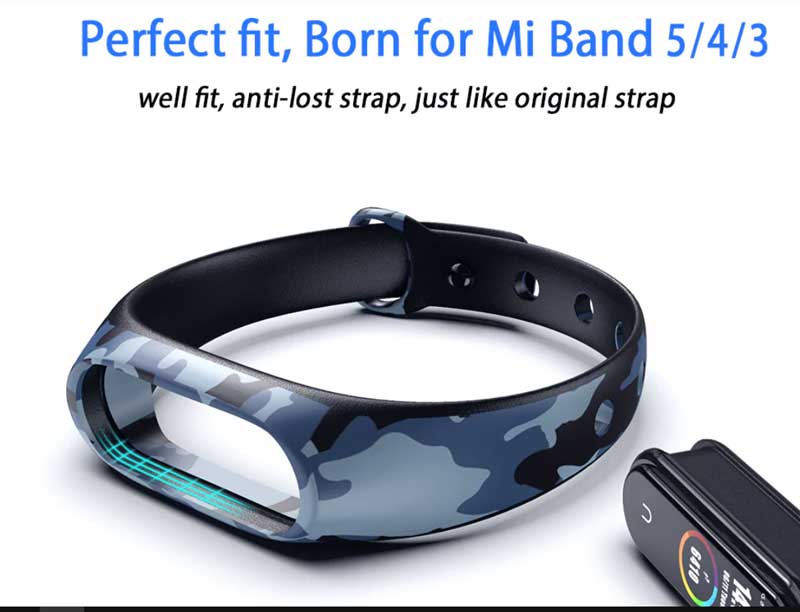 camouflage-stropper til Mi-Band-5