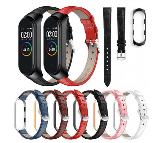  Læderrem til Xiaomi Mi Band 4