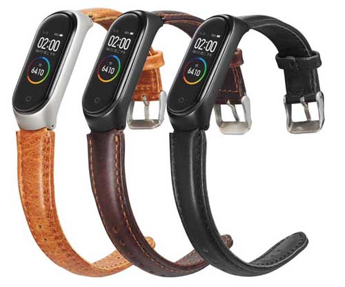 Xiaomi Mi Band 4 læderrem