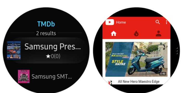Samsung Internet til Galaxy Watch