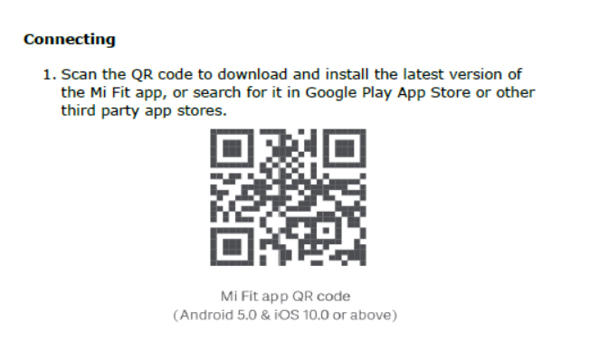QR-kode-til-Mi-Fit-app