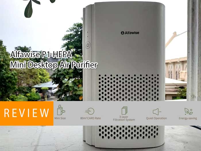 Alfawise P1 HEPA Mini Desktop Air Purifier [Dybdegående gennemgang + kuponkode]