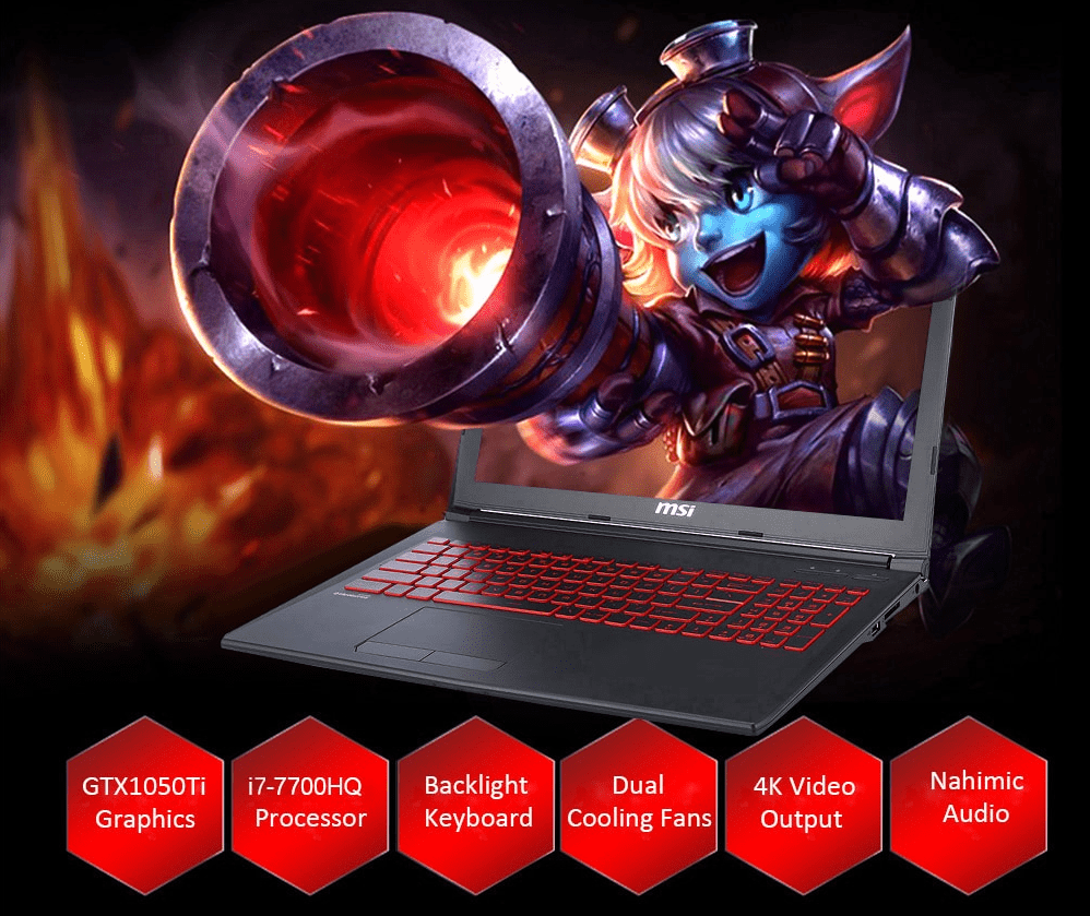 MSI GL62M 7REX - 1252 Gaming Laptop Deal [Kuponkode inde]