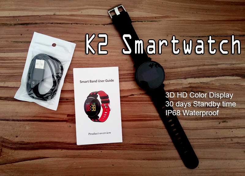 K2 Smartwatch - Sporty Trendy Smartwatch til overkommelig pris