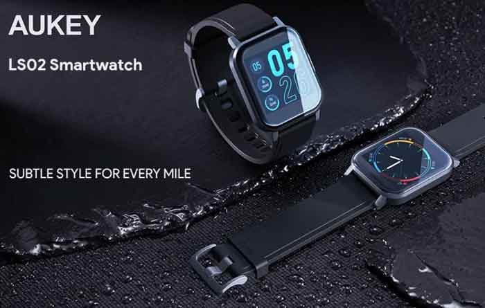 Aukey Smartwatch LS02 Model - Moderigtig Sporty Smartwatch