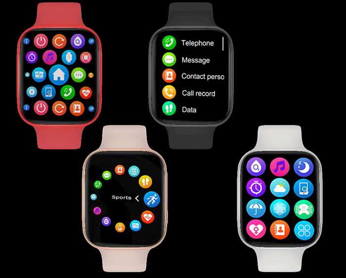 DW98 Smartwatch - Smartwatch med stor skærm