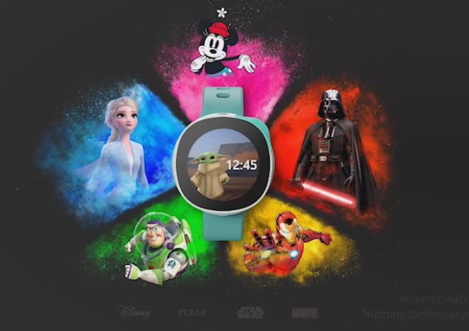 Disney Neo Smartwatch - Gennemgang af funktioner -Yoda, Mini Mouse Elsa og mere