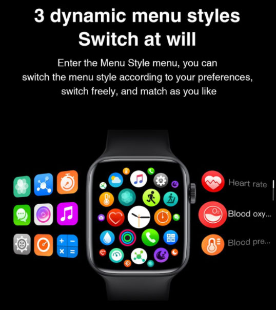 HW22 Smartwatch - 2021-version, sporty, slank Smartwatch