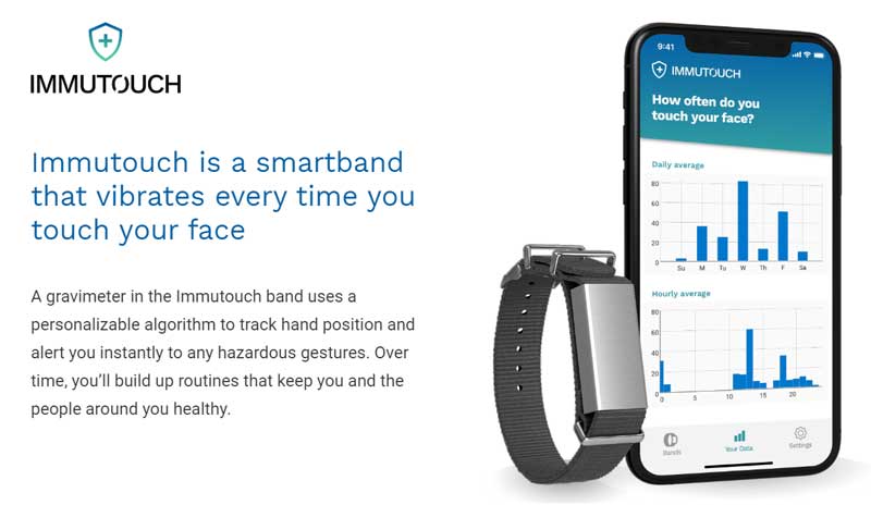 Immutouch Smartband - Bærbar til bekæmpelse af Corona Virus
