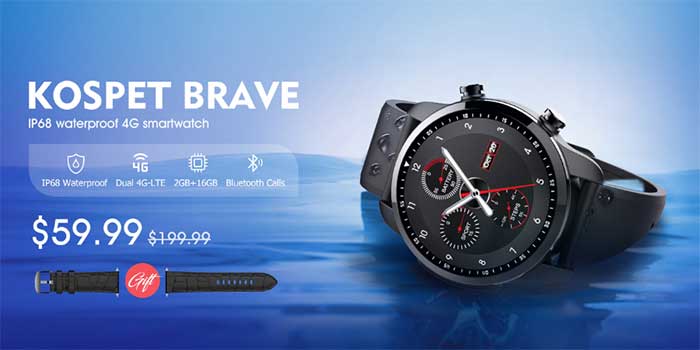 KOSPET BRAVE Smartwatch Spring Sale på Banggood.com