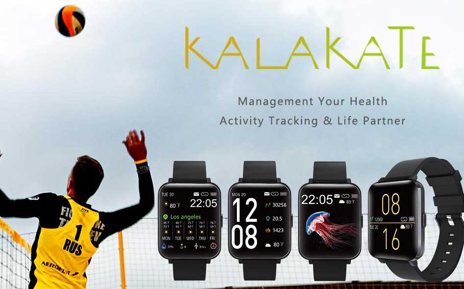 Kalakate Smart Watch - Klassisk udseende rektangulært Smartwatch