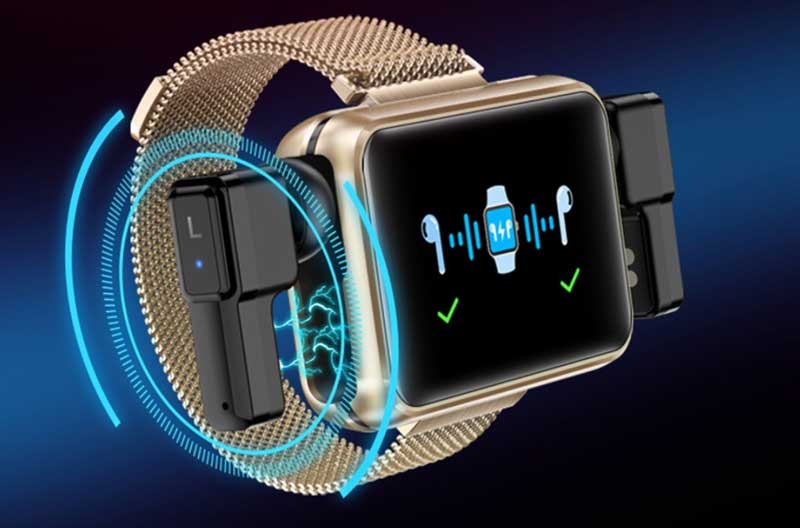 LEMFO-T91-smartwatch - + - øretelefon