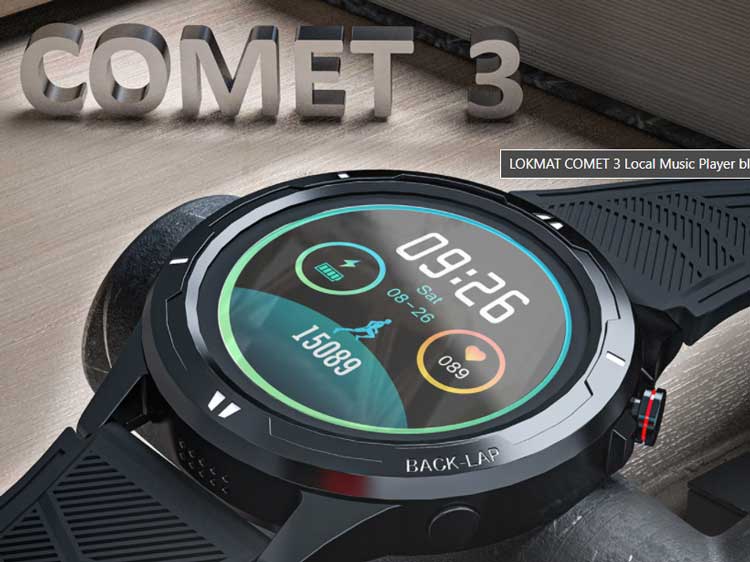 LOKMAT Comet 3 Smartwatch - Gennemgang af funktioner med Bluetooth-opkald, musikafspiller