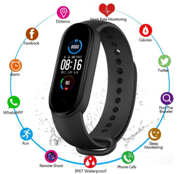 M5-SMartband-funktioner