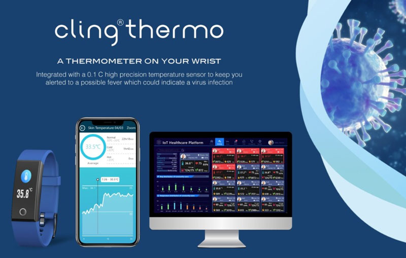 MedTech Smartwatch - Cling Thermo med temperaturregistrering