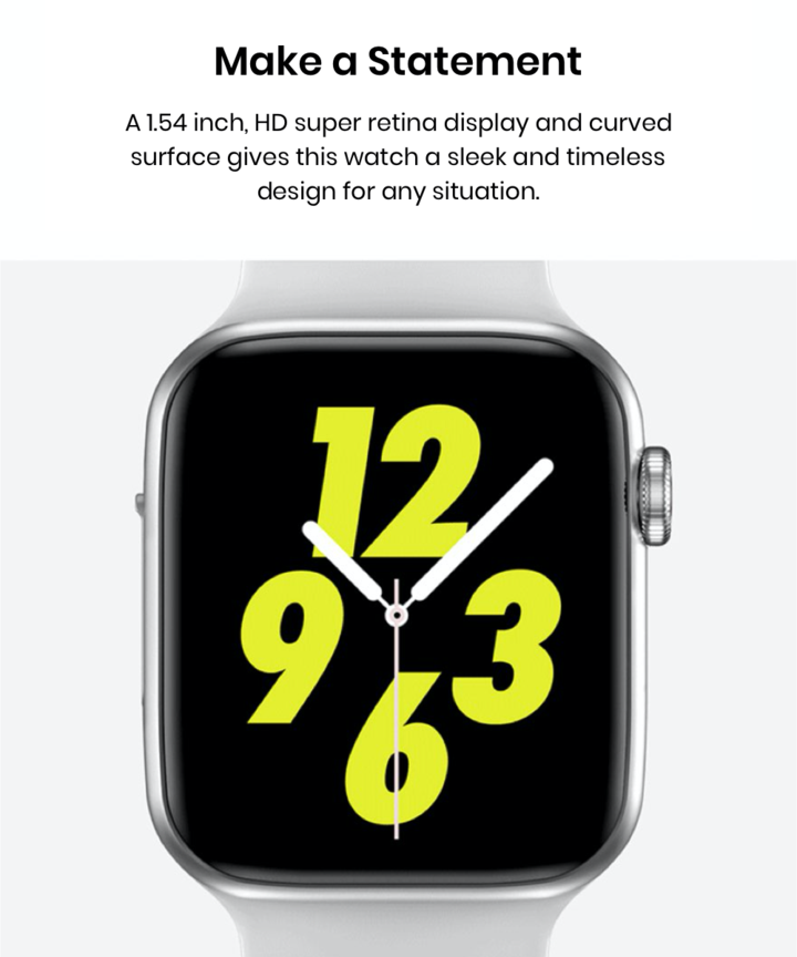 ModernMerch Smartwatch - Opgraderet 2020-version - A Watch 5 Clone?
