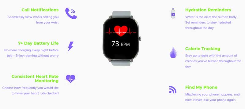 NDUR Smartwatch - Sporty, Trendy - Gennemgang af funktioner