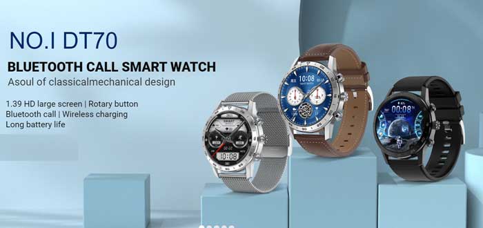 Nr.1 DT70 Smartwatch - Classic Premium Design