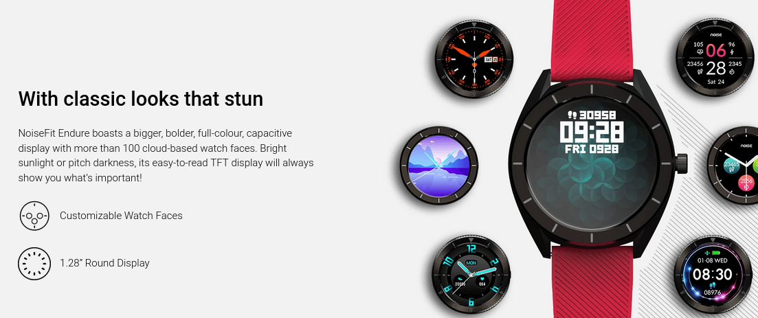 NoiseFit Endure Smartwatch - Klassisk med en robust følelse