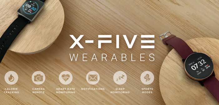 X-Five Smartwatch - Minimalistisk, Sport Wearables