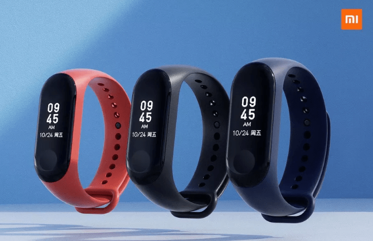 Xiaomi Mi Band 3, efterfulgt af Xiaomi Mi Band 4