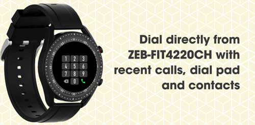 Zebronics-Smartwatch-ZEB -–- Fit4220CH-Buetooth-opkald