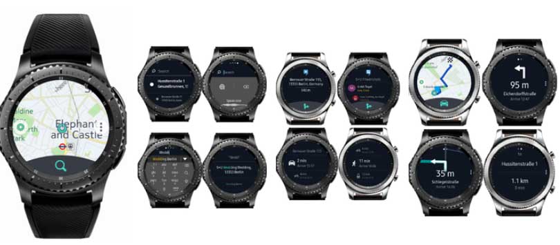 HER WeGo-app til Galaxy Watch Active
