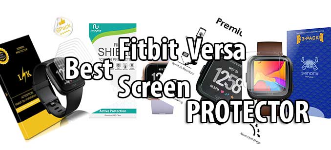 Bedste Fitbit Versa skærmbeskytter - hærdet glas og film