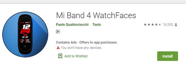 Mi Band 4 Watch Faces af Paolo Quattrociocchi