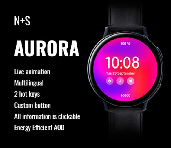 animeret urskive til Galaxy Watch