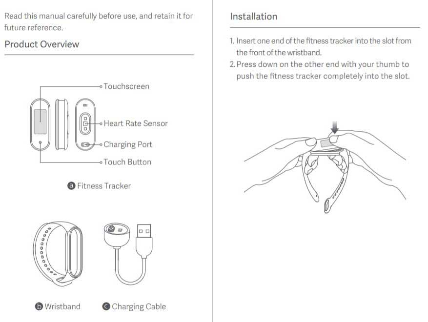 Xiaomi Mi Band 5 Brugervejledning