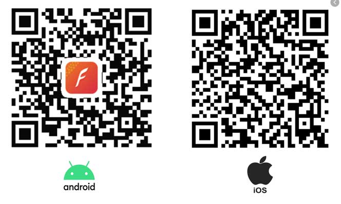 QR-kode til iOS og Android, VerfyFit Pro-app