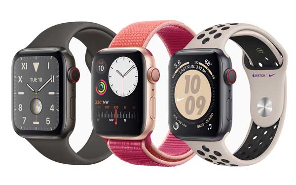 Apple Watch Series 5 med altid på skærmen
