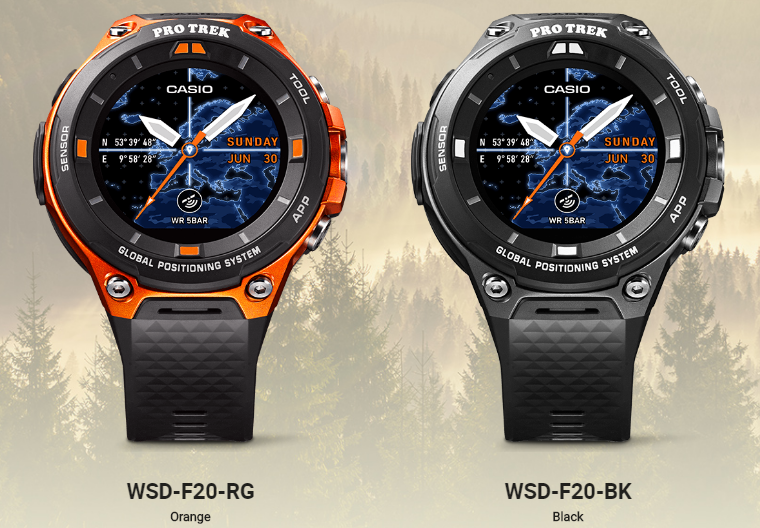 Casio WSD-F20 Smartwatch tilføjer GPS-funktionalitet