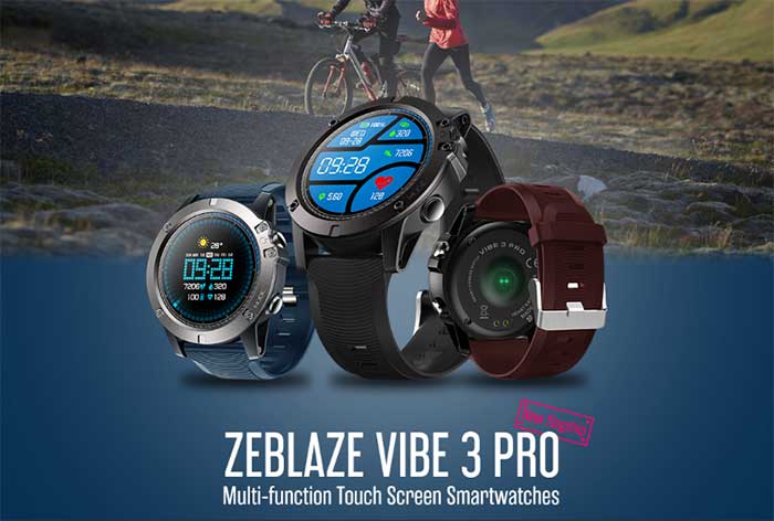 Zeblaze Vibe 3 Pro multifunktionel smartwatch nu på Banggood.com