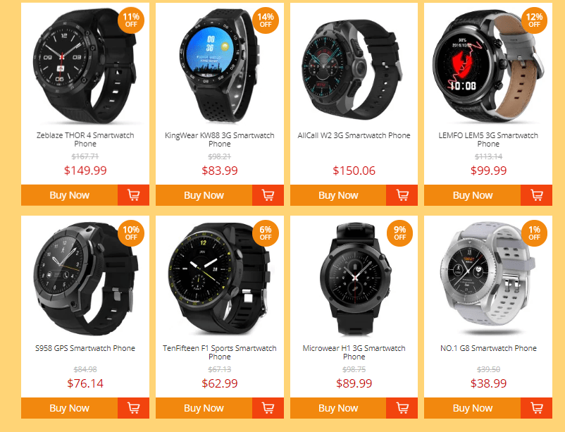 Bedste Smartwatch og smartphones på Gearbest Mid-Year Deal 2018 !!