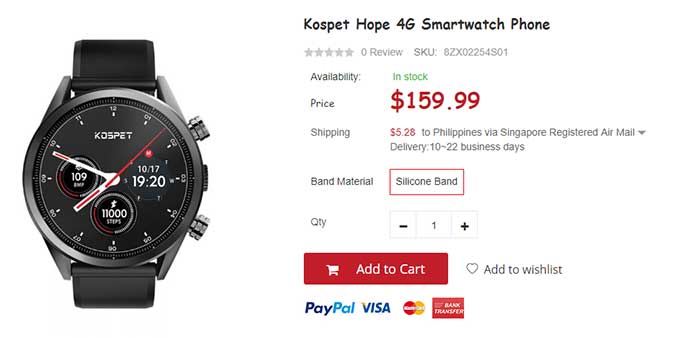 KOSPET HOPE Smartwatch Phone -Kuponkode