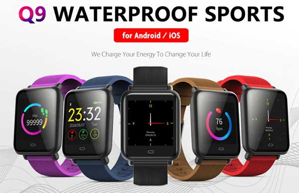 Q9 Vandtæt Sports Smartwatch - Kuponkode