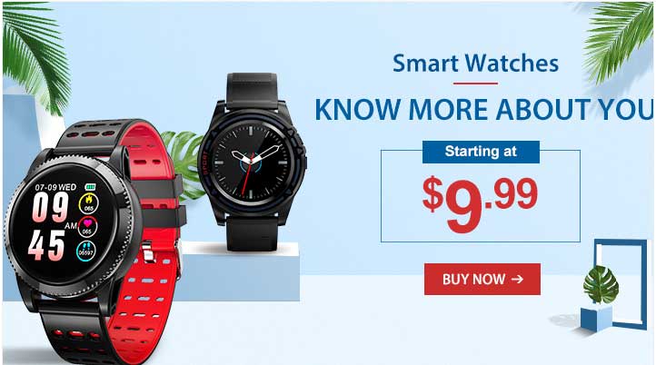 Smartwatches-salg på Banggood.com