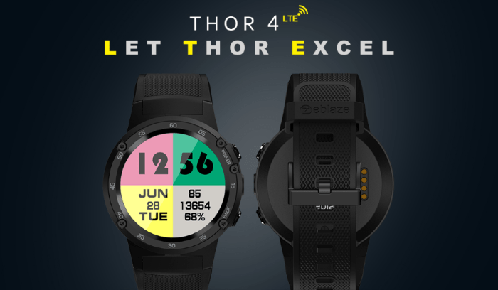 Zeblaze THOR 4 er her! - Et 4G LTE Smartwatch